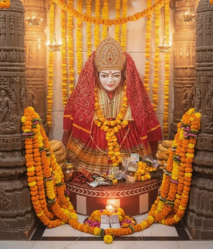 Jeen Mata Marble Murti